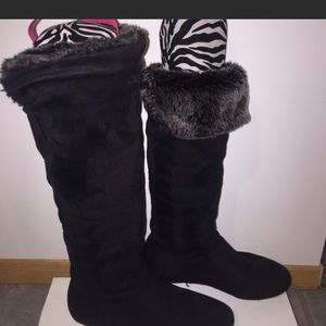 Black Suede Boots